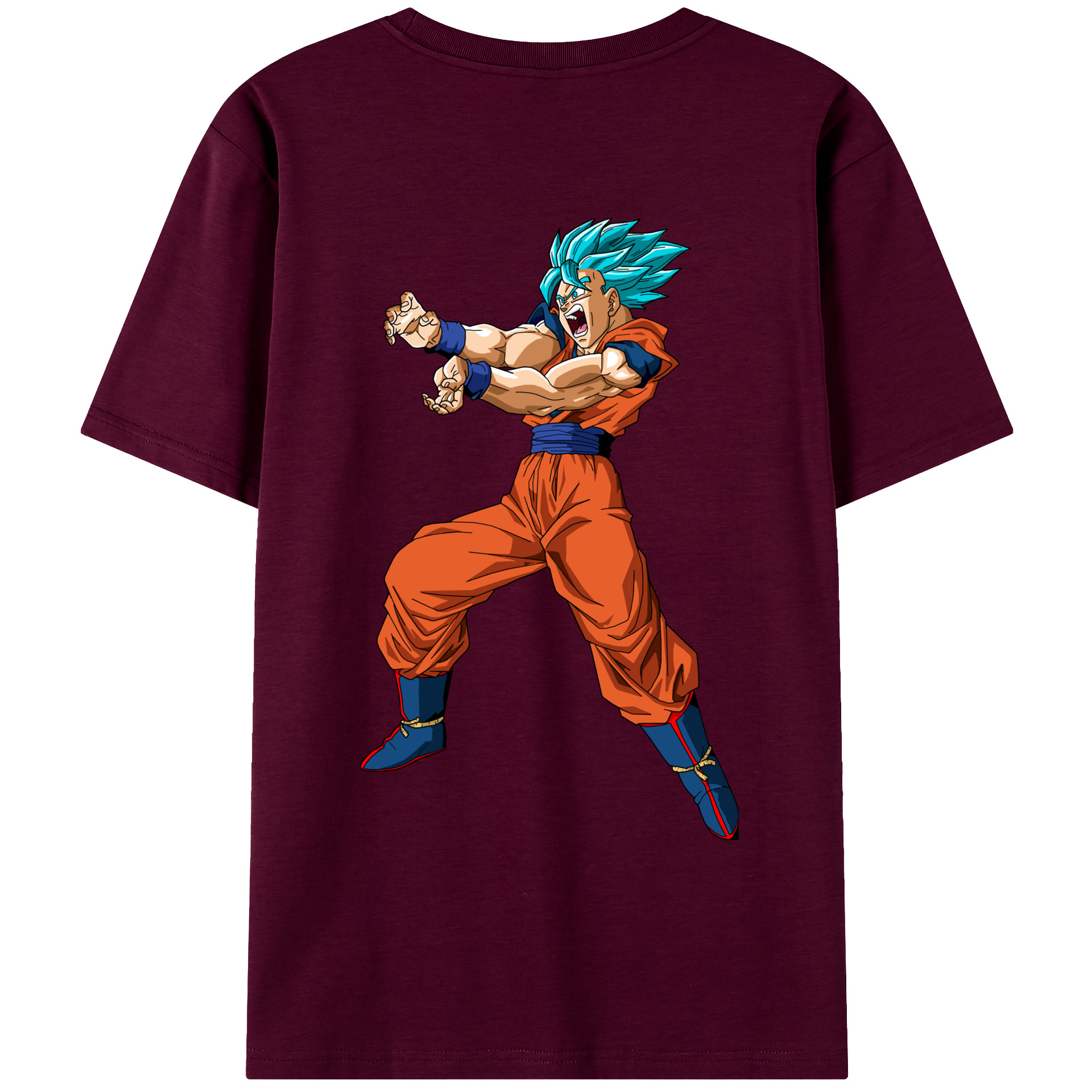（画像用） ドラゴンボール 孫悟空（そん ごくう）Son Goku カカロット DRAGON BALL Kakarotto レディース半袖Tシャツ(バックプリント)